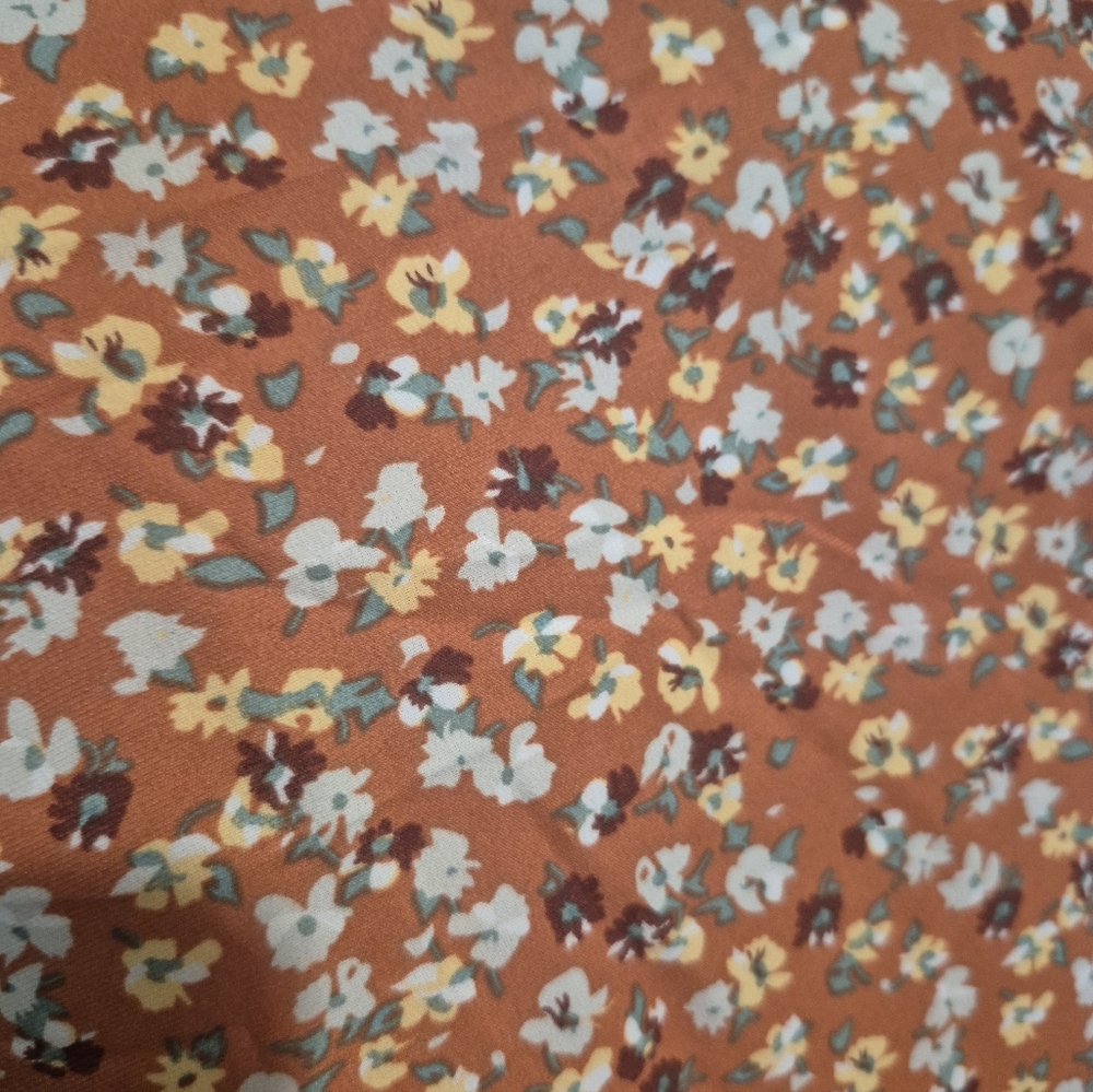 Floral Ruffle Blouse - Orange - Picture 5 of 6